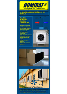 Control y Ventilación // Humibat, refrigeración evaporativa