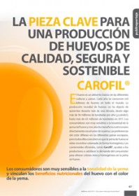 Imagen Revista Producción de huevos de calidad, segura y sostenible: Carofil®