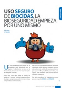 Imagen Revista Uso seguro de biocidas, la bioseguridad empieza por uno mismo.