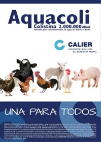 Imagen Revista Calier // Aquacoli, solución para administración en agua de bebida o leche