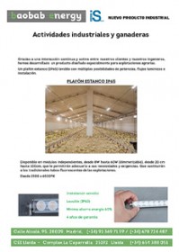 Imagen Revista Baobab Energy // Leds y Actividades industriales y ganaderas