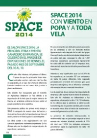 Imagen Revista SPACE 2014, con viento en popa a toda vela