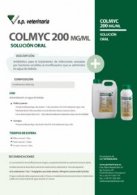 Imagen Revista COLMYC 200 mg/ml de SP Veterinaria