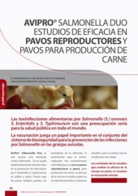 Imagen Revista AviPro® Salmonella Duo, estudios de eficacia en pavos