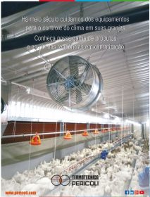 a luz procedente dos ventiladores afeta o fotoperíodo dos frangos
