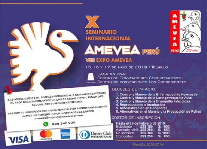 X Seminario Internacional Amevea Perú:¡Tarifa especial hasta 28 de febrero!