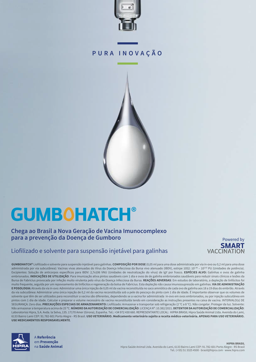 gumbohatch hipra sanidade em incubatórios