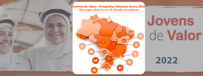 Seara abre mais de 200 vagas para o Programa Jovens de Valor em dez estados do Brasil