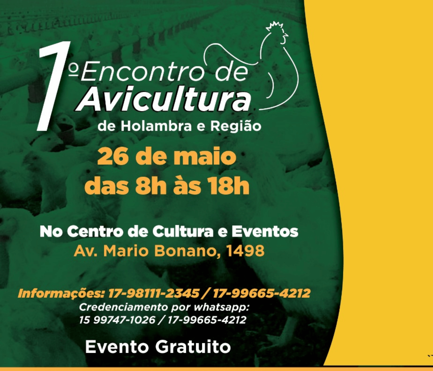 Holambra é sede do 1º Encontro de Avicultura na Região