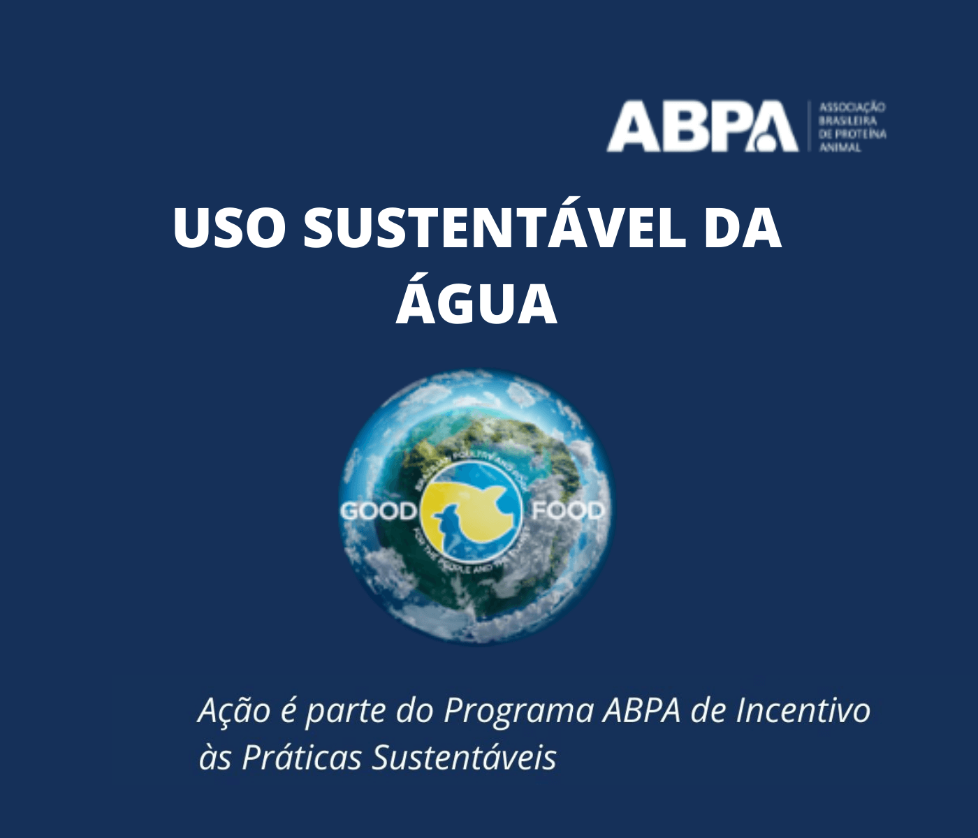 ABPA promove curso sobre Uso Sustentável da Água