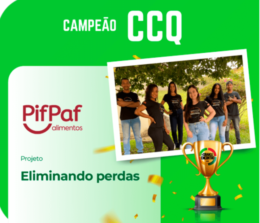 Pif Paf Alimentos celebra conquista inédita da União Brasileira para a Qualidade (UBQ)