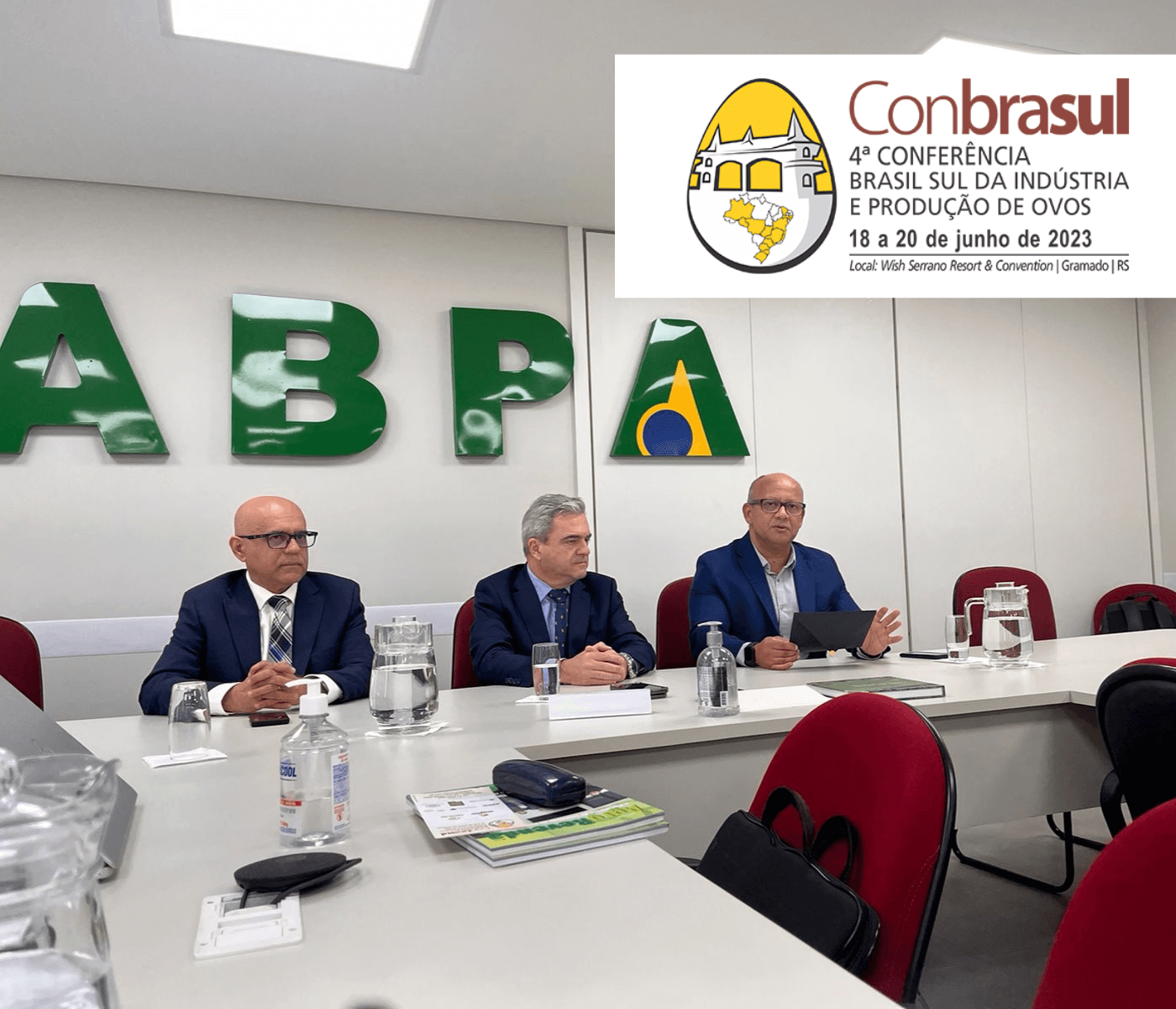 Coordenação da 4ª Conbrasul Ovos 2023 realiza encontro na sede da ABPA, em São Paulo