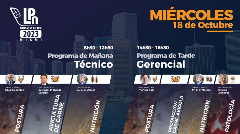 Presentamos Programa del LPN Congress: Miércoles 18 de Octubre 2023
