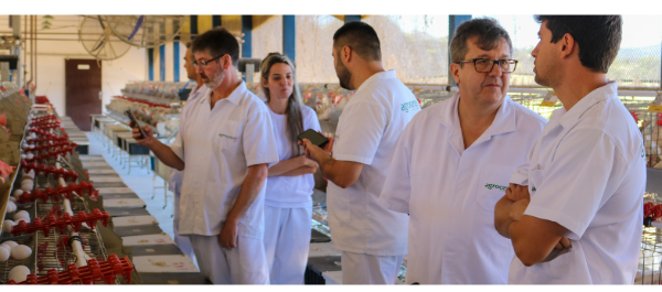 Conselho Técnico de Aves da Agroceres Multimix visita Núcleo de Tecnologia e Inovação