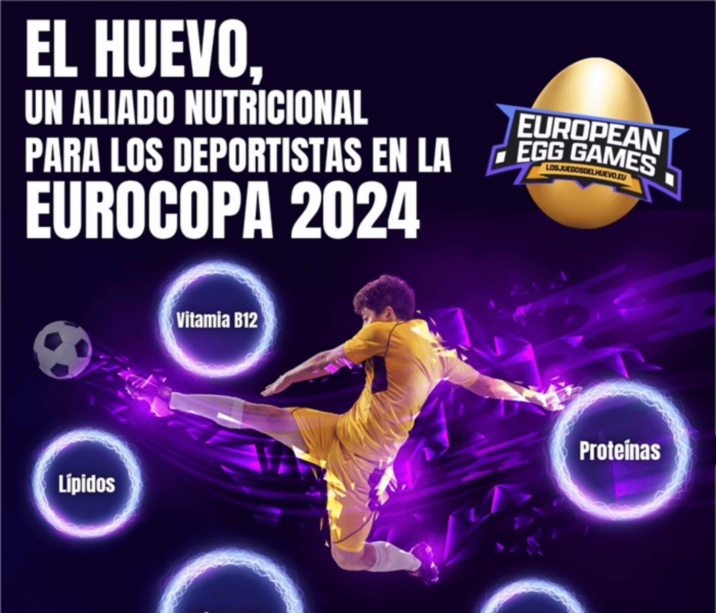 Huevo y deportistas: un equipo excepcional para triunfar en la Eurocopa 2024