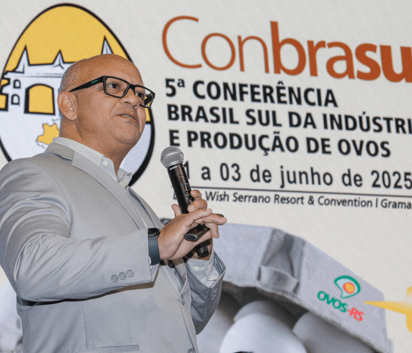 José Eduardo destaca força do setor gaúcho e 12 anos do Programa Ovos RS em palestra de abertura do último dia da Conbrasul