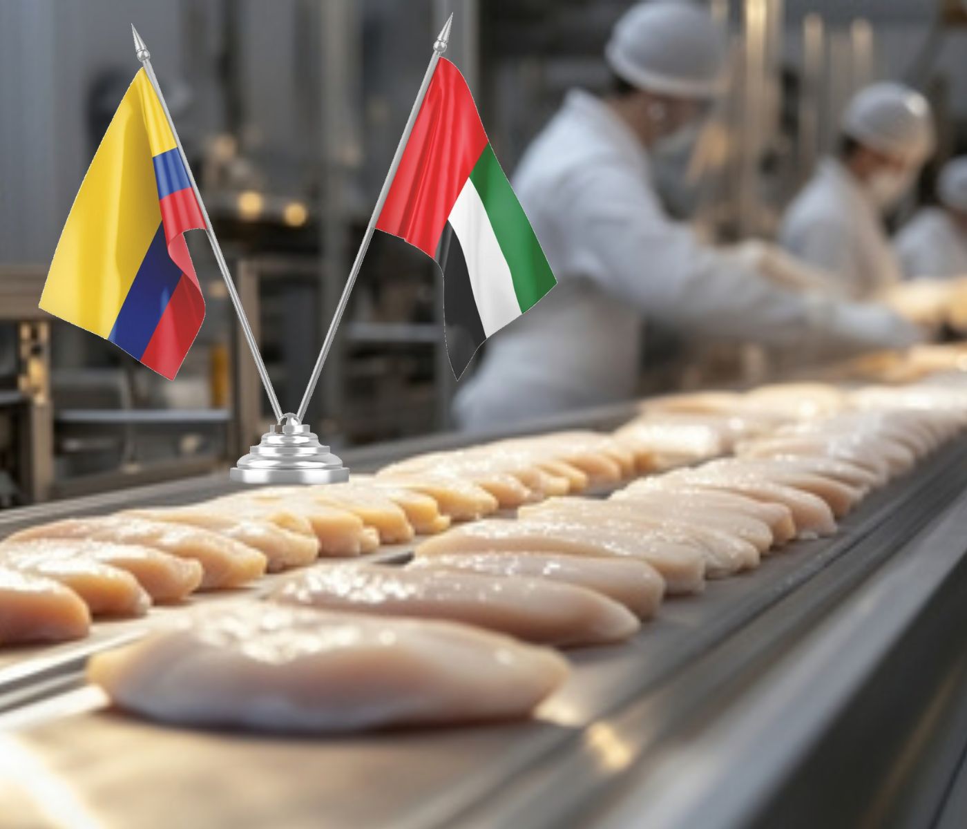 Colombia logra un nuevo hito: carne aviar habilitada para exportación a Emiratos Árabes Unidos