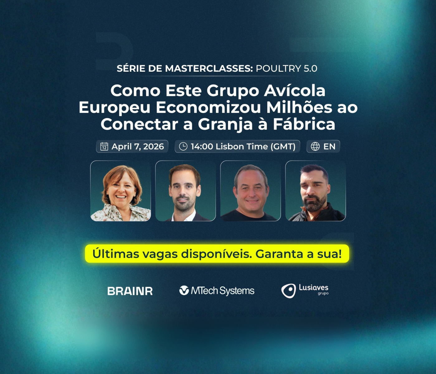 Convite: Como um processador avícola de 400.000 aves/dia economizou milhões...