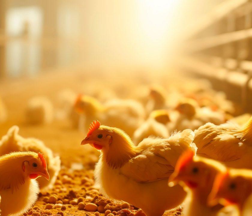 gallinas en galpón