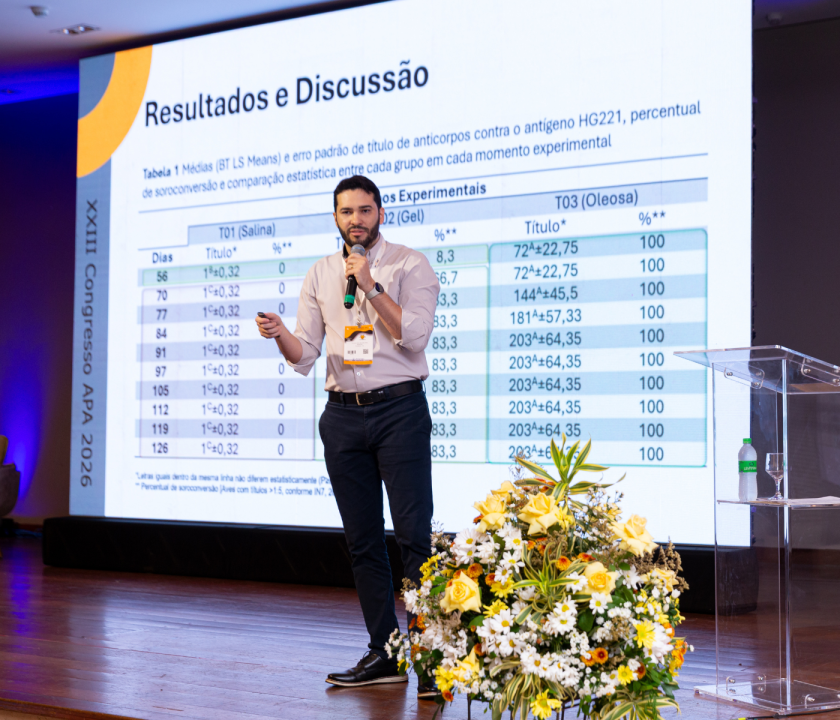Companhia patrocina o evento e terá apresentação de melhor trabalho premiado na área de sanidade, reforçando sua expertise técnica