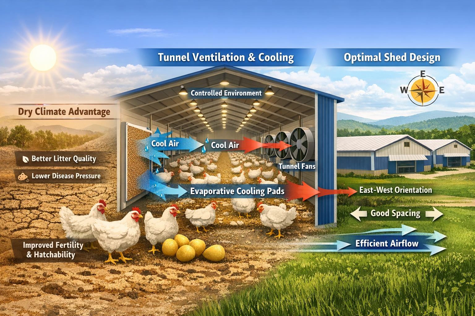 Smart shed design boosts broiler breeder performance