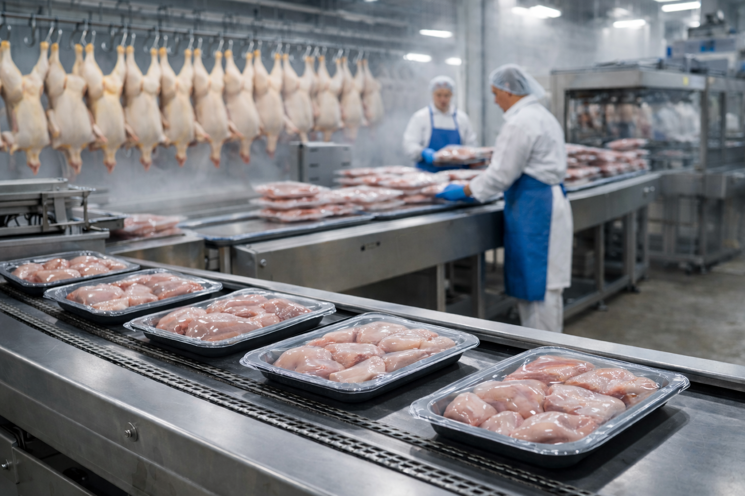Modern cooling and packaging help protect meat quality