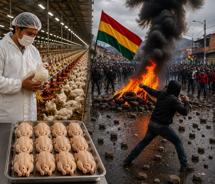 Bolivia: Avicultores alertan crisis productiva por bloqueos y prevén escasez de pollo