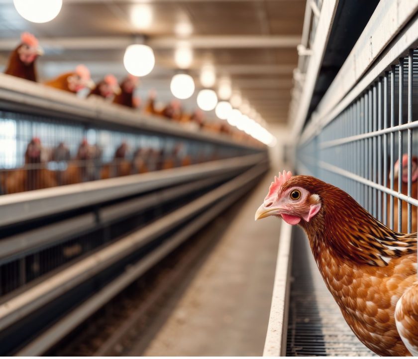 gallina en galpon