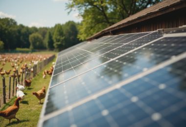 panales solares en galpon